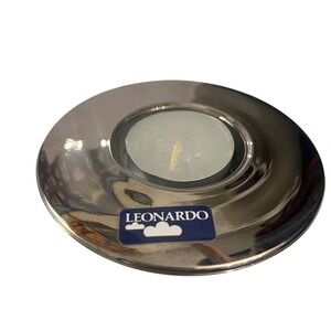 Leonardo Vintage Silvered and Glass Votive Candle Holder